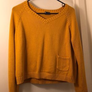 Mustard Woven Sweater